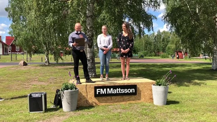 Utdelning av FM Mattsson stipendium 2017 & 2018