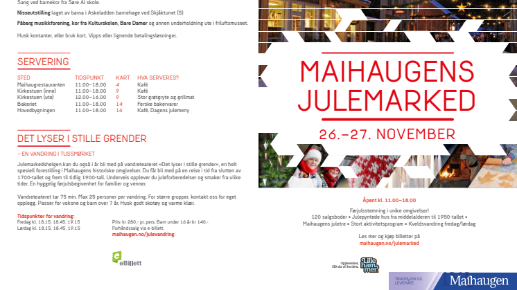 Program for Maihaugens julemarked 2016 (PDF)