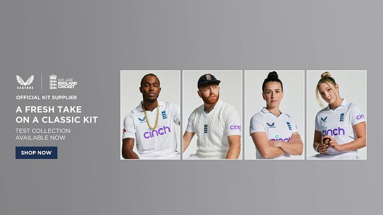 England Cricket and Castore unveil a fresh take on a classic kit 