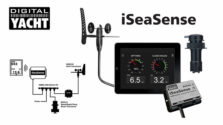 Digital Yacht iSeaSense NMEA 2000 and wireless instruments on display at the Southampton Show