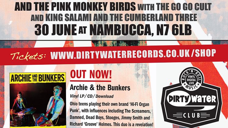 London's infamous Dirty Water Club celebrates 20 years: Radio Birdman, The Real Kids, Kid Congo Powers - live!