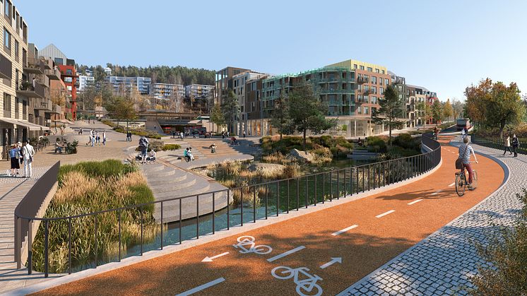 ROSENHOLM-UTBYGGING: Norconsult står, sammen med Halogen, bak ett av fem forslag til hvordan Rosenholm i bydel Søndre Nordstrand kan forvandles fra et industriområde til et attraktivt boområde.