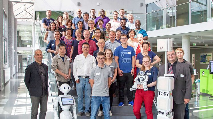 Aus 14 Ländern kamen die Teilnehmenden der Konferenz an die TH Wildau, um über Robotik und künstliche Intelligenz in Bibliotheken zu diskutieren. Foto: Henning Wiechers, TH Wildau