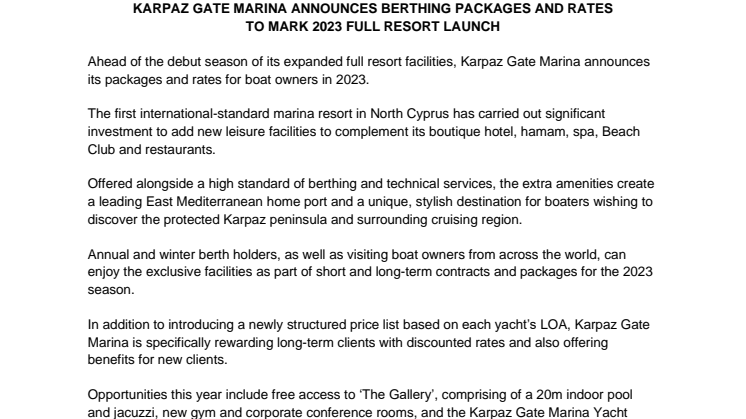 Feb 28 2023 - Karpaz Gate Marina Announces Berthing Packages and Rates for 2023.pdf