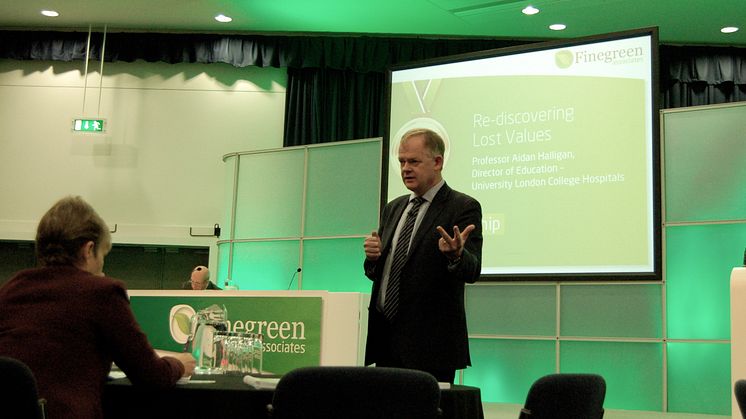 Our first guest speaker was Professor Aidan Halligan, Director of Education at University College London Hospitals