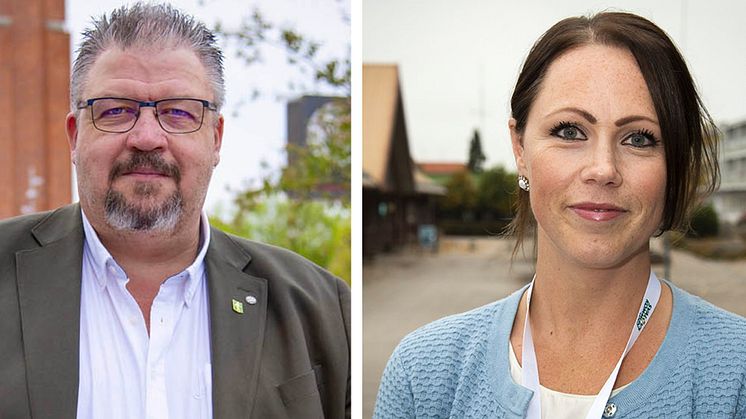 Teddy Nilsson (SD) kommunstyrelsens ordförande & Hanna Åstrand Utvecklingschef, Svalövs kommun.