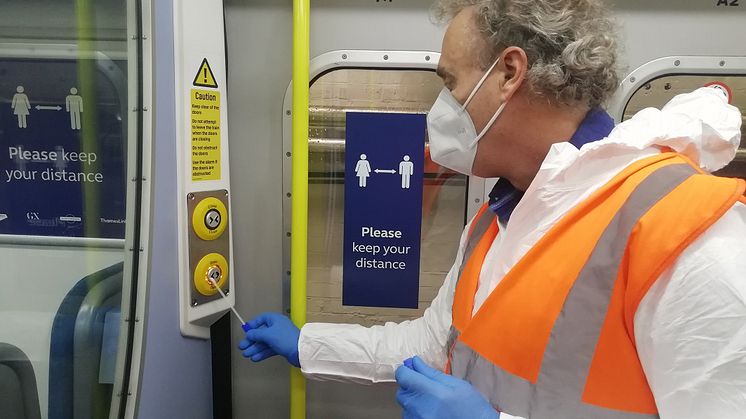 Swab samples taken from Southern, Thameslink and Great Northern trains have tested negative for Covid-19 in a laboratory