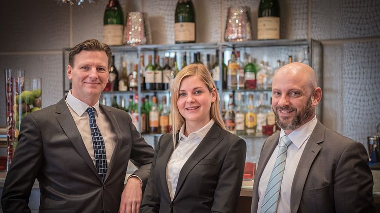 Holger Kaden, Kathrin Meyer und Alexander Münich bei Pernod Ricard Deutschland
