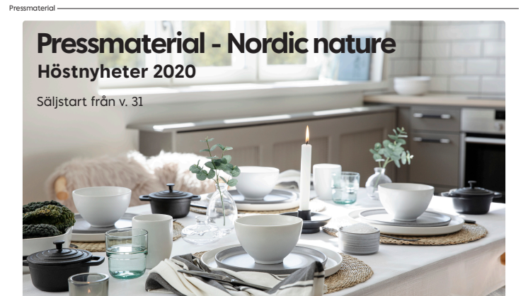 Pressmaterial Nordic Nature - Hösten 2020