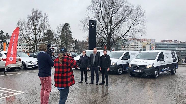 Upplands Motor först i Sverige med att leverera Mercedes-Benz helelektriska transportbil