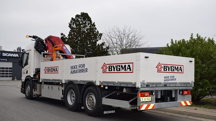 Bygmas nye batterielektriske lastbil kommer til at køre ud fra Bygma København, der åbner i starten af 2022