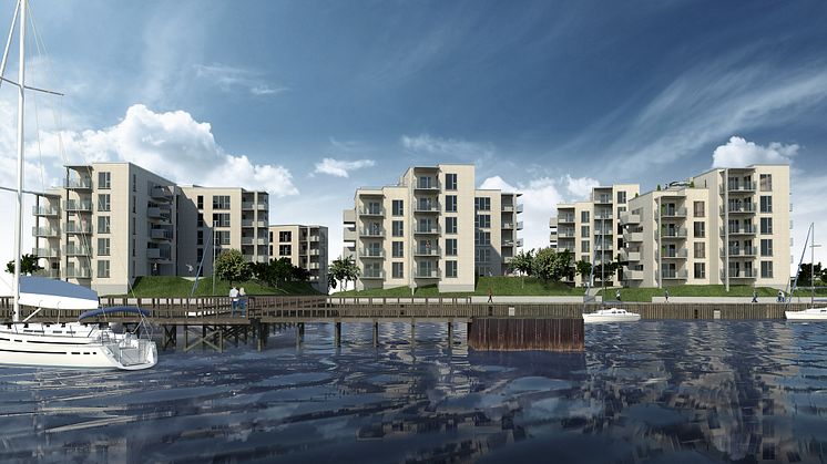 Arkitektgruppen i salg med nyt boligprojekt i Horsens Havn 