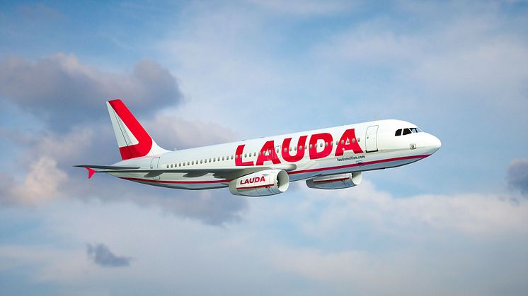 Bild: Laudamotions Airbus A320. Bild: Laudamotion