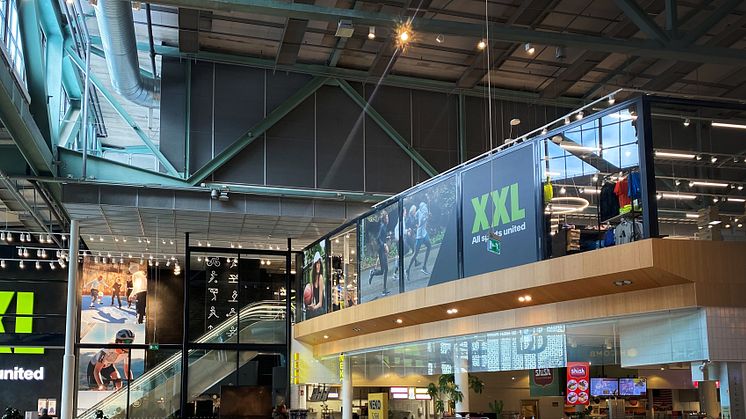 XXL's nya butikslokal i hangar 3/gallerian