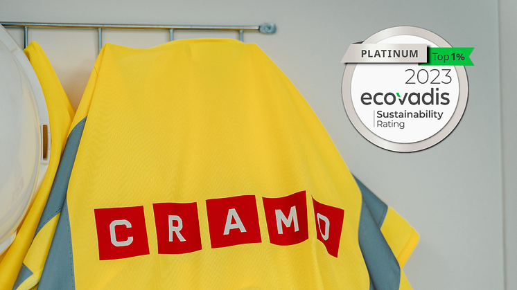 Cramo AB bland topp 1% - tilldelas återigen platinastatus av Ecovadis 