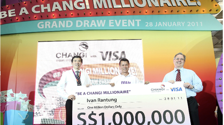 Former Radio DJ Ivan Rantung made a Millionaire at Changi Airport