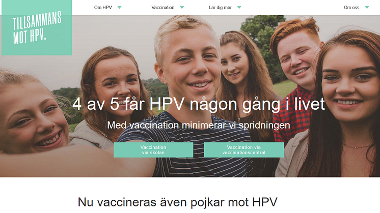 Från i höst erbjuds även pojkar HPV-vaccin i skolan