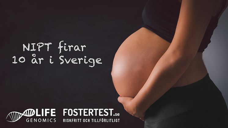 Fostertestet NIPT firar 10 år i Sverige. Detta uppmärksammas av Life Genomics som arbetat med NIPT sedan 2014.