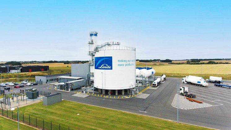 Lindes nye luftgasfabrik ved Vejle