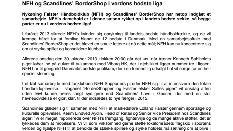 NFH og Scandlines’ BorderShop i verdens bedste liga