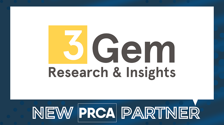 3Gem announced as the PRCA exclusive research partners