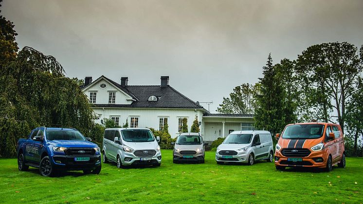 Ford satte salgsrekord på nyttekjøretøy i Norge i 2018