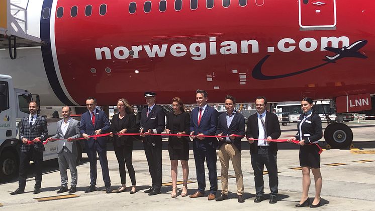 Norwegian vuelo  inaugural Barcelona- Chicago 