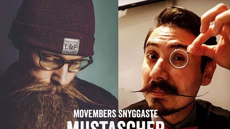@tjstrand och @mrpresbyopia har Movembers snyggaste mustascher!