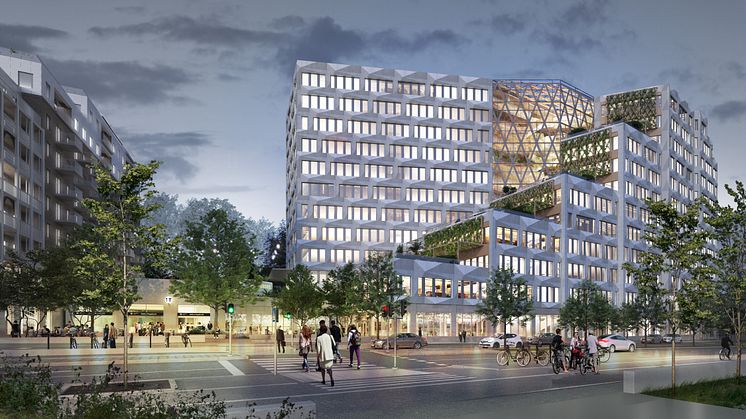 BSK Arkitekter utformar den nya stadsdelen som  byggs i anslutning till den nya tunnelbanestationen Södra Hagalund i Solna. 