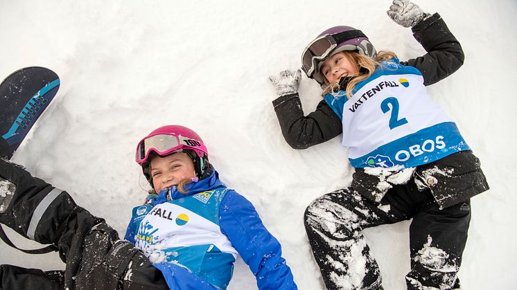 Alla på snö ger effekt – fler barn aktiverar sig på snö. Foto: Ulf Palm.