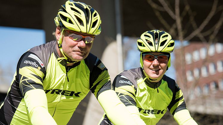 Måns Möller och Christer Skog cyklar för Autism 