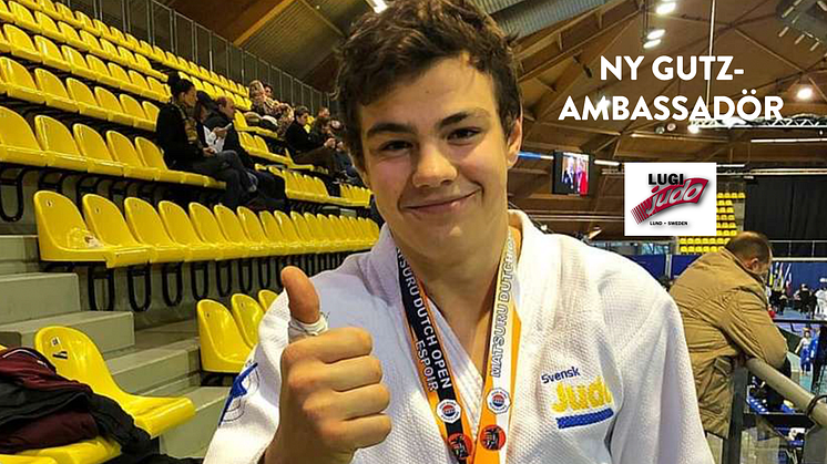 Gutz-ambassadör Axel Oscarsson från Lugi judoklubb