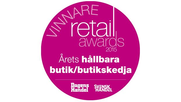 INDISKA utsågs till Årets Hållbara butik i Retail Awards 2015.