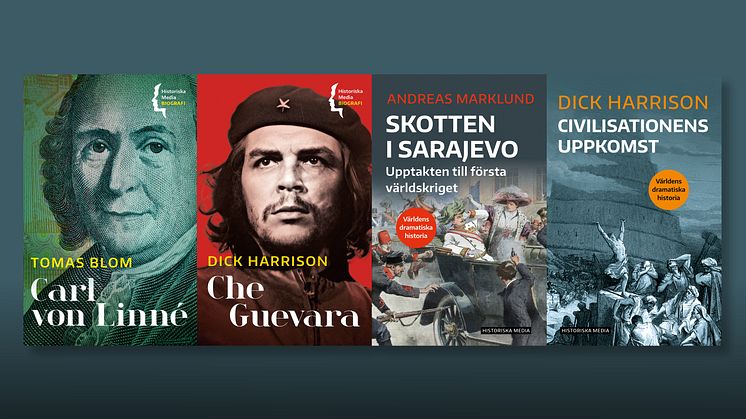 Che Guevara och Carl von Linné bland nya titlar i historieserierna