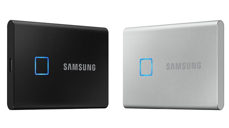 Samsung lancerer Portable SSD T7 Touch, der sætter ny hastighed og sikkerhedsstandard for eksterne lagringsenheder