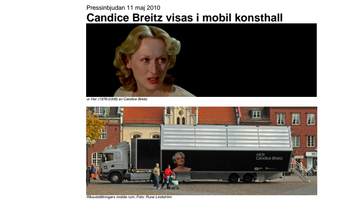 Candice Breitz visas i mobil konsthall