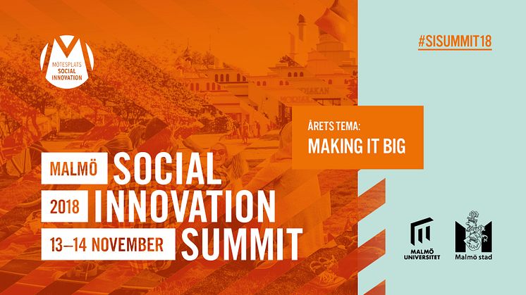 Fjärde toppmötet om Social innovation i Malmö