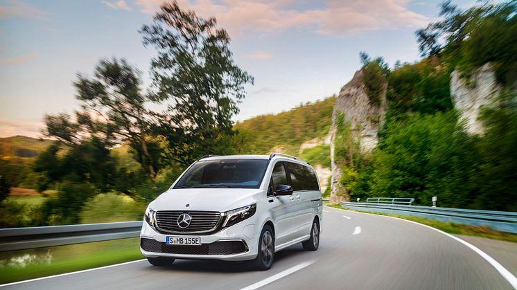 Mercedes-Benz EQV: Verdenspremiere på første elektriske minivan i premiumsegmentet