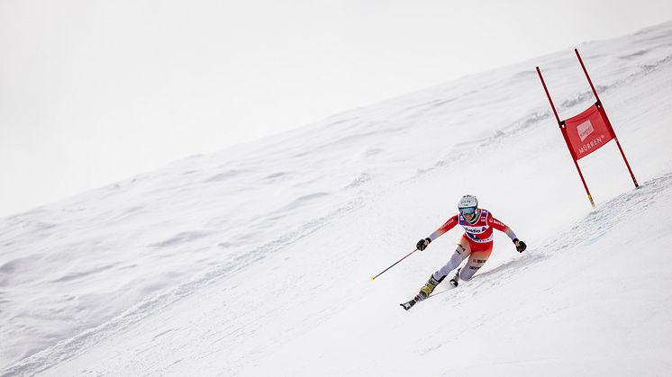 Ein Lächeln trotz höchster Konzentration: Der Zweitplatzierte Bastien Dayer vom Swiss Telemark-Team in der Disziplin Classic