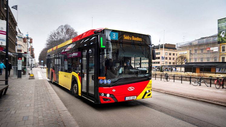 Bussarna på linje 3 i Gävle kommer att laddas av ABB. Foto: Jonas Bilberg