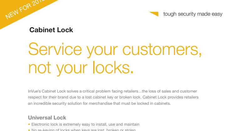 Varularm från Gate Security - InVue, Smart Lock - Universal Lock