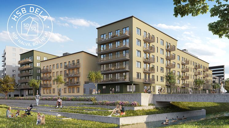 Nu släpps de sista lägenheterna i populära HSB brf Ester i Spånga/Bromsten! 