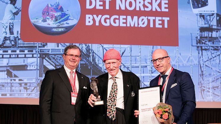 Fra venstre Carl Otto Løvenskiold, Olav Thon og Gunnar Glavin Nybø