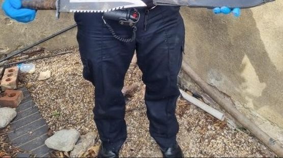Knife found during community weapon sweep in Barnet