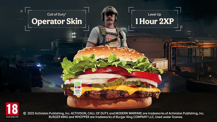 Burger King samarbeider med Call of Duty og lanserer innhold in-game