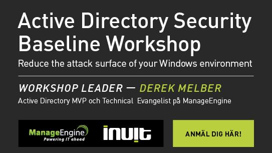 Active Directory Security Baseline Workshop [Stockholm]