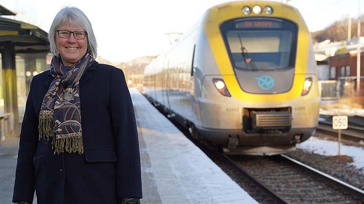 Catarina Nyberg, projektledare för Järnväg i Mölndal.