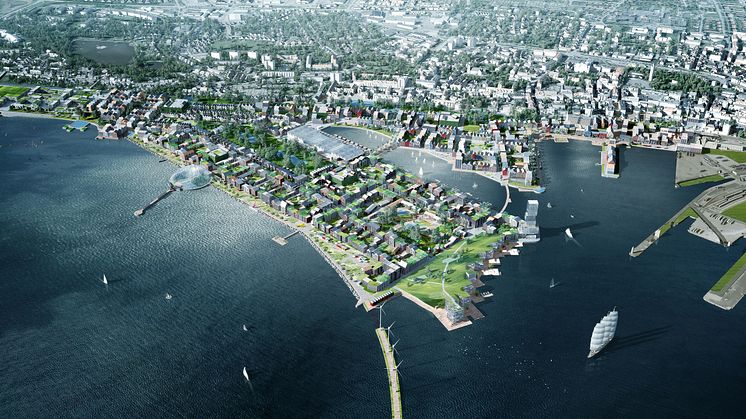 Trelleborgs kommun, Balder och Skanska ska gemensamt utveckla knappt en tredjedel av de 5000 bostäder som kommunen planerar för inom det befintliga hamnområdet.