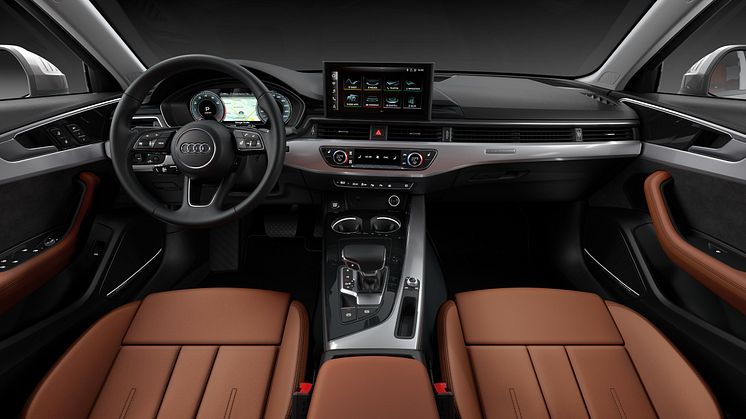 Audi A4 Limousine (terragrå) cockpit