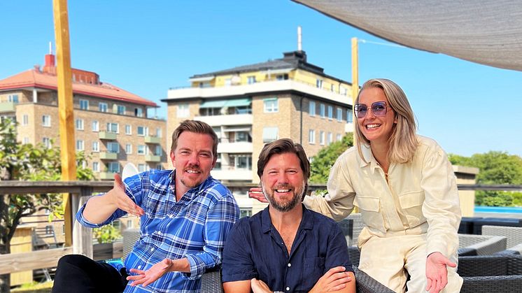 Basse, Anton och Lotta bildar tillsammans NRJ Morgon. Foto: Bauer Media